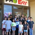 Lakeridge student green team members met with the owner of Phoem, who decided to switch from Styrofoam to recyclable to-go containers after hearing about the students environmental concerns. Photo courtesy of Nancy Weil