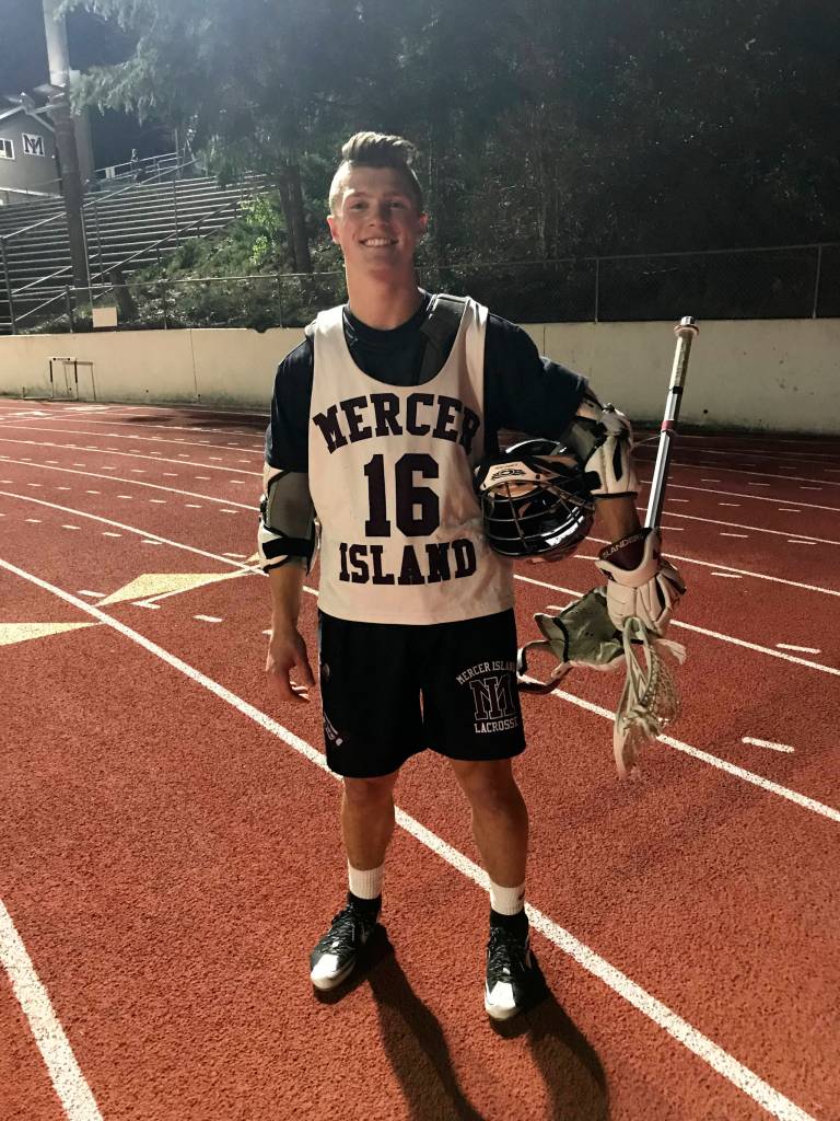 Mercer Island Islanders senior lacrosse player Stew Vassau will continue his lacrosse career at the University of Utah next season. Shaun Scott/staff photo