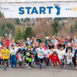Local youngsters sprint during the Kids Dash at the Mercer Island Rotary Half Marathon on March 24. Photo courtesy of Gillian Peckham