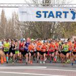 Runners take their marks at the start of the 47th Annual Rotary Half Marathon on Mercer Island on March 24. Photo courtesy of Gillian Peckham