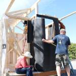 Stephanie Quiroz/staff photo                                The Mercer Island United Methodist Church is building a tiny house that will be delivered to one of Low Income Housing Institutes tiny house villages in Seattle.
