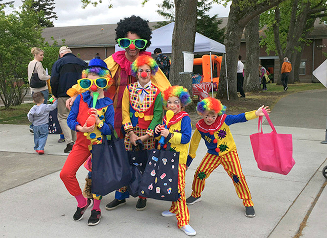 Volunteers clown around at MIPAs Circus in 2016. This years event will be held on April 27. Julie Keefe/file photoVolunteers clown around at MIPAs Circus in 2016. Julie Keefe/file photo