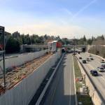 Sound Transit crews are nearly finished with the Mercer Island Station as the East Link project hits 50 percent completion. The station will be one of 10 between Seattle and Redmond served by the Blue Line in 2023. Kailan Manandic / staff photo