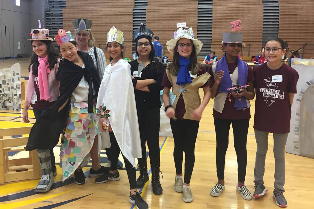 Islander Middle School Technical Challenge Team We Havent Decided Yet has qualified for the Destination Imagination Global Finals. Photo courtesy of Mercer Island School District