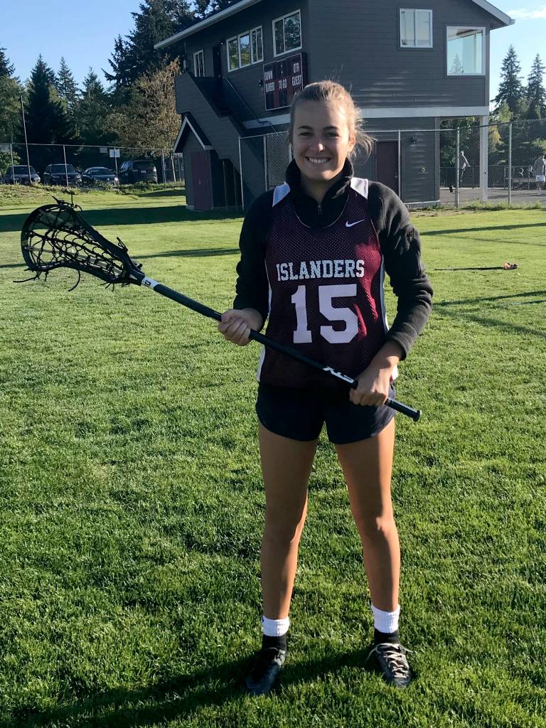 Mercer Island Islanders senior defender Julia Nordstrom, who will attend the University of Colorado (Boulder) this fall, plans on playing on the colleges club lacrosse team next season. Shaun Scott/staff photo