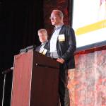Erik and Pete nordstrom receive Pathfinder awards at the 15th annual Breakfast of Champions fundraiser. Madison Miller / staff photo