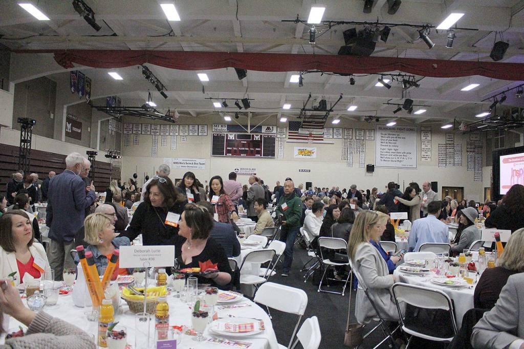 Madison Miller / staff photo                                 More than 600 Mercer Island community members attended the 15th annual Breakfast of Champions fundraiser.