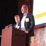 Erik and Pete nordstrom receive Pathfinder awards at the 15th annual Breakfast of Champions fundraiser. Madison Miller / staff photo