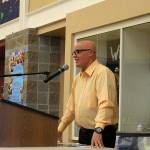 Thomas Molina, the Bread of Life Community Outreach Coordinator, was grateful to the MIHS students and community members at the first annual Empty Bowls fundraiser. Madison Miller / staff photo