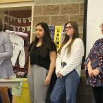 Fine Arts Advisory Council President Marni Sheppard, MIHS freshmen Ksenia Hunter and Lilly Jester, and ceramics teacher Chantel Torrey thank the community for supporting the Empty Bowls fundraiser. Madison Miller / staff photo