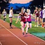 The Mercer Island Islanders girls 1600 relay team consisting of athletes Maggie Baker, Maya Virdell, Gretchen Blohm and Ashley Rudd, earned first place with a time of 4:07.66 at the 3A KingCo track championships in Kirkland. Photo courtesy of Don Borin/Stop Action Photography