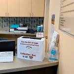 Collection boxes for the Northwest Lions Club Eyeglasses Recycling Center will be throughout the Island, including Mercer Island Pediatrics. Courtesy photo