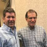 Seattle Mariners legend Edgar Martinez, left, and Seattle Times columnist Larry Stone, right, collaborated on a book titled, Edgar: An Autobiography. Martinez and Stone attended a book signing on June 12 at Barnes Noble in Bellevue. Shaun Scott/staff photo