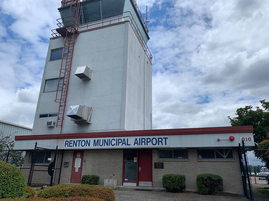 Renton Municipal Airport is only a few streets away from the Boeing Plant. Planes of all sizes depart from this airway. Photo by Madeline Coats.