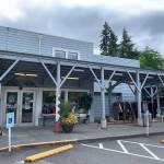 Additional clothing items are toys are displayed outside the thrift shop to use more space. Photo by Madeline Coats.