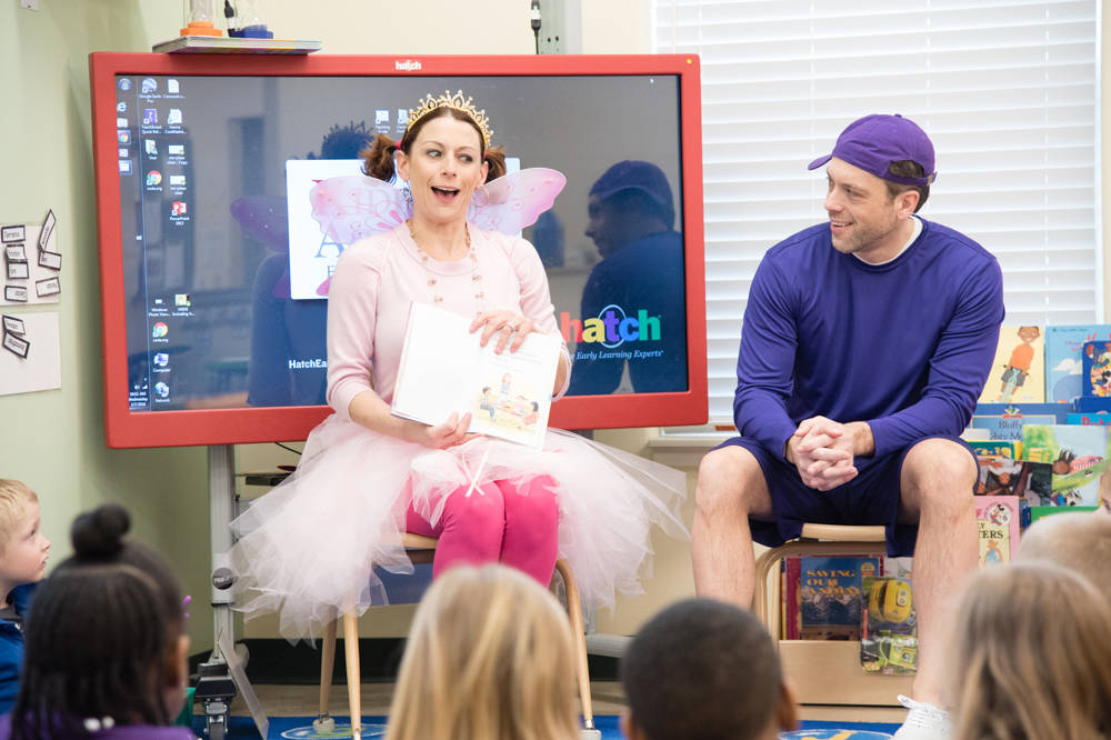 Storybook characters leap off the page and into Kiddie Academys Bellevue location during their grand opening celebration and free Storytime LIVE! community reading event July 13.