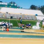 Azad Khan competes in the long jump at the championships in Sacramento, California. Courtesy photo