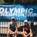 Azad and Aaliyah Khan competed at the United States Track and Field National Junior Olympic Championships in Sacramento, California. Courtesy photo
