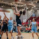 Angelina Barokas shoots the ball at the 2019 European Maccabi Games in Hungary. Courtesy photo
