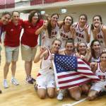 Angelina Barokas (bottom row, second from the right) poses with her teammates and coaches. Courtesy photo