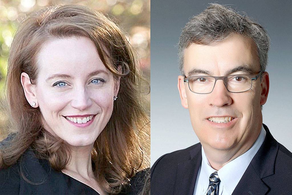 Courtesy photos                                Heather Cartwright and Craig Reynolds are running for Mercer Island city council Position 5 in the general election on Nov. 5.