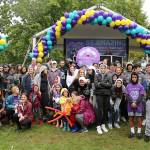 Photo by Stephanie Quiroz/staff photo                                The Friendship Circle hosted their eighth annual Walk, Run, and Community Day at Luther Burbank Park on Sept. 22. Participants gathered for the event, despite the rain.