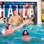 Strong defense helped the Mercer Island water polo get to the final of the San Diego Invite Water Polo Tournament from Oct. 17-19. Goalie Finn Freidland and Max Vacca (10) are pictured. Photo courtesy of Chris Vacca