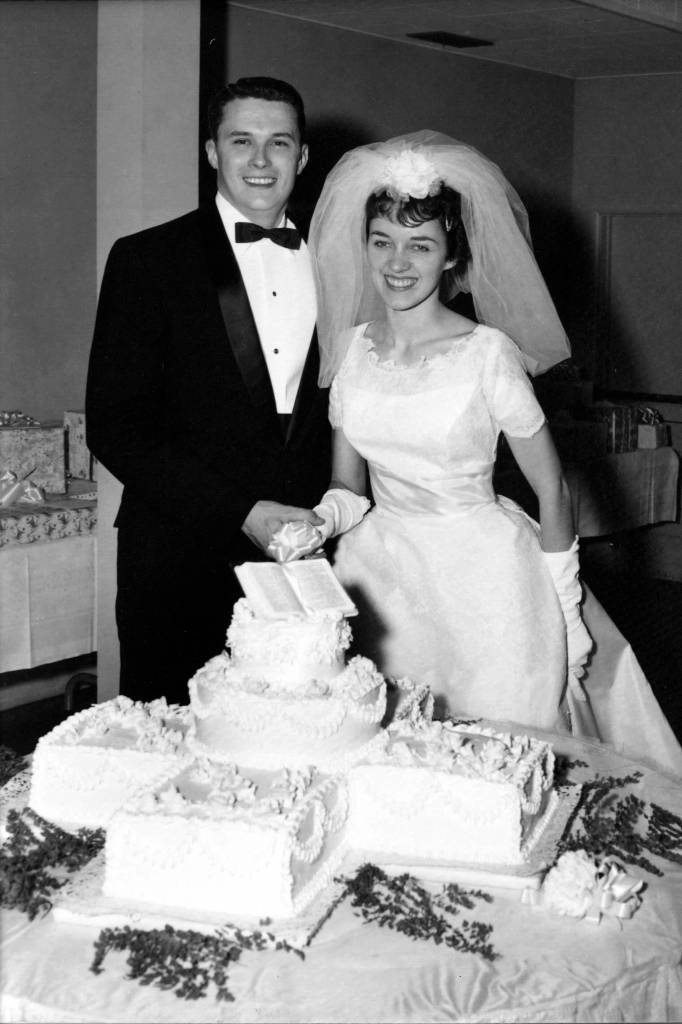 Gary and Tonette Snyder on their wedding day. They were married for 57 years and had three sons  Quin, Matt and Nate. Photo courtesy of Matt Snyder