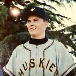 Gary Snyder in his Huskies uniform during his university days. Snyder was part of the 1959 Husky Hall of Fame baseball team. Photo courtesy of Matt Snyder