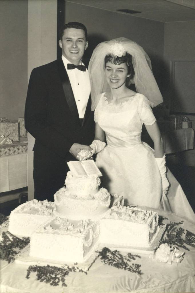 Gary and Tonette Snyder on their wedding day. They were married for 57 years and had three sons  Quin, Matt and Nate. Photo courtesy of Matt Snyder