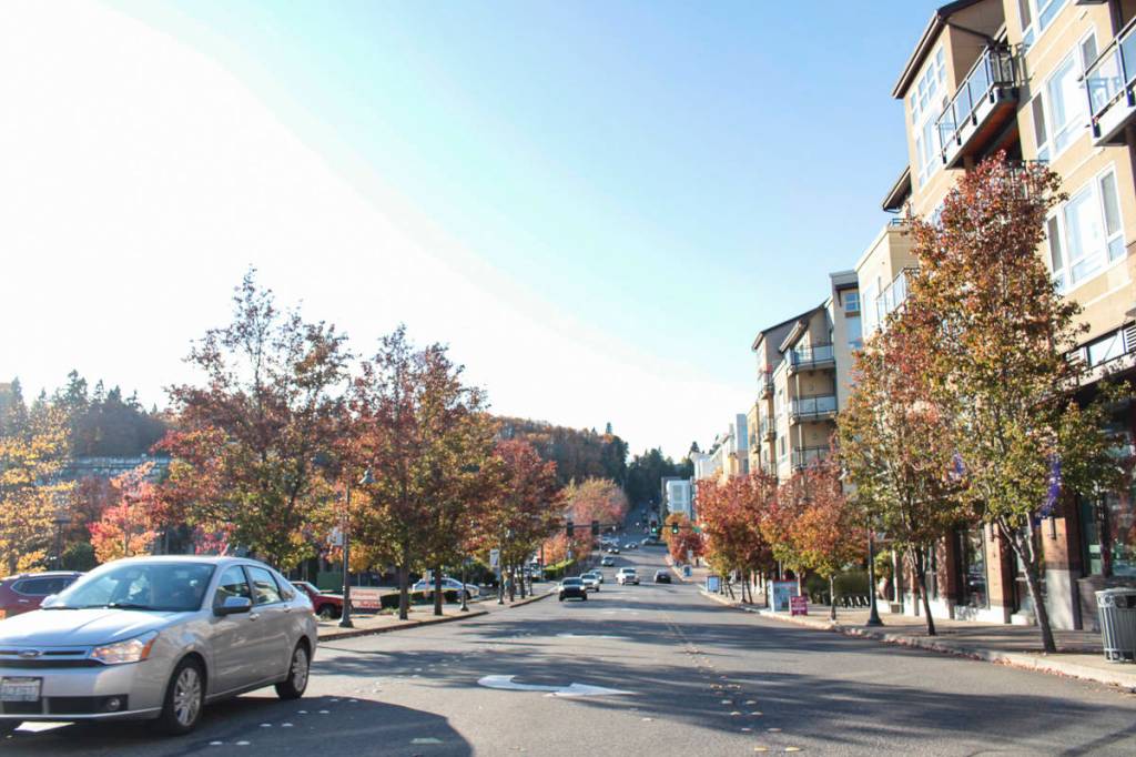 Natalie DeFord/staff photo                                 Downtown Mercer Island.