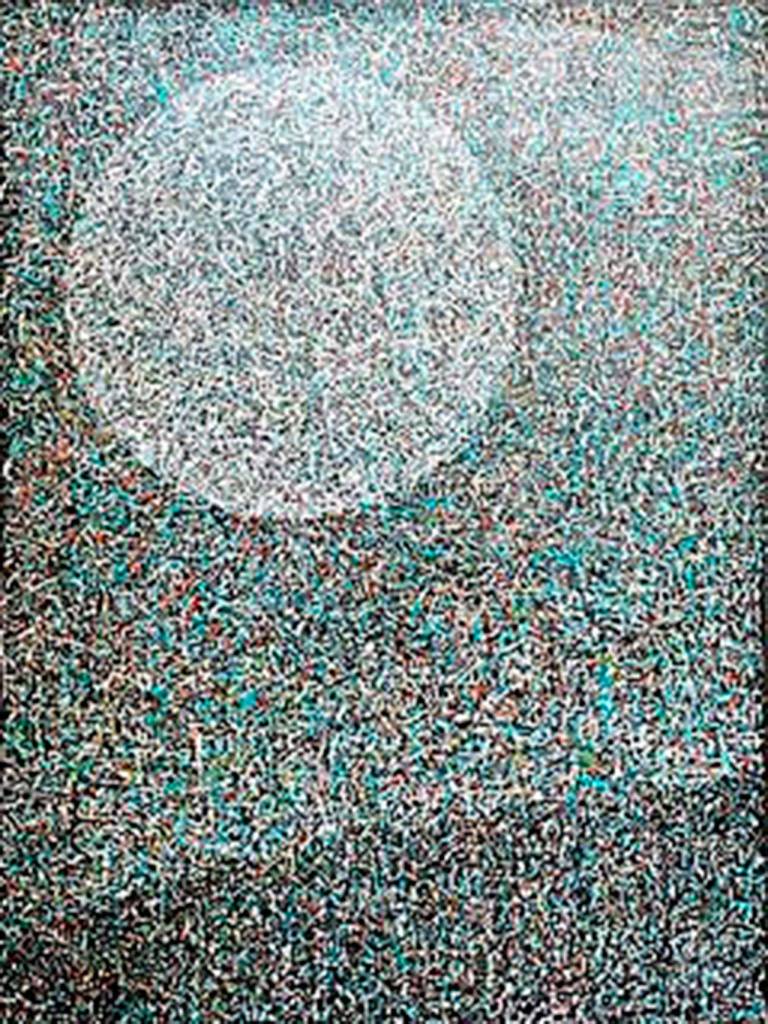 Poetic Moon 1, 36x48 Acrylic on canvas by Agnes Lee