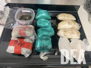 COURTESY PHOTO, DEA                                Authorities seized 13 pounds of heroin and 4.5 pounds of meth during operations last week.