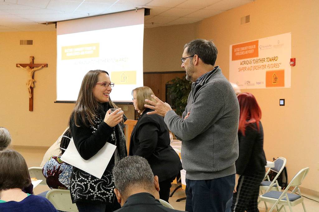 St. Jude Catholic Church in Redmond hosted an Eastside Community Forum on Homelessness and Poverty on Oct. 28.