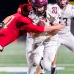 Mercer Islands Carter Burr (20) was named 2A/3A KingCo first-team offense, defense and special teams. Photo courtesy of Patrick Krohn/Patrick Krohn Photography