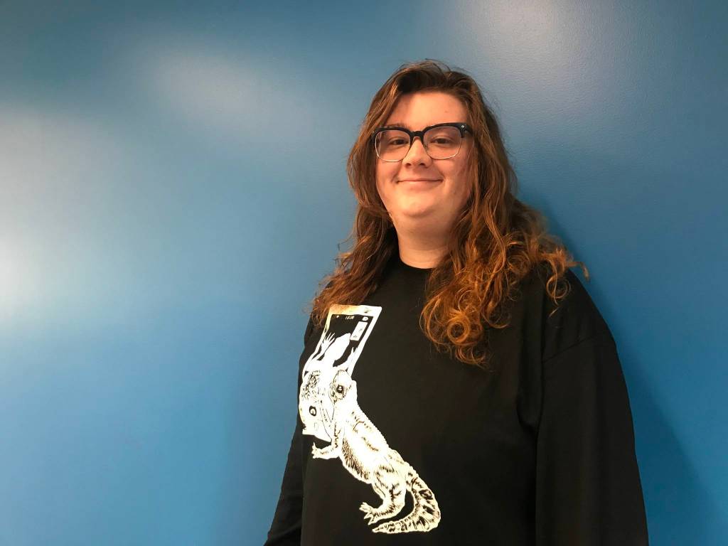 Samantha Pak/staff photo                                 Abby Leaver enrolled at Bellevue College after learning about the Neurodiversity Navigators program.