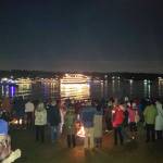 Beachgoers at Luther Burbank Park on Mercer Island enjoy a previous years performance of the Argosy Cruises Christmas Ship Festival. Courtesy photo
