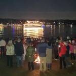 Beachgoers at Luther Burbank Park on Mercer Island enjoy a previous years performance of the Argosy Cruises Christmas Ship Festival. Courtesy photo