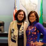 Courtesy photo                                New Mercer Island School Board directors Maggie Tai Tucker, left, and Tam Dinh.