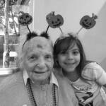 Above and below, 7-year-old Ingrid Malinoschi and her best friend Aagot Kate Rosellini, who is turning 106 years old in 2019.