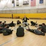Billie Hwang (middle), the founder of Absolute Zero Volleyball Club, added a boys volleyball program four years ago. Photo courtesy of Billie Hwang