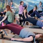 Participants of the Mercer Island Chamber of Commerces Fitness Crawl 2.0 on Nov. 2, 2019, complete an instructor-led session at Club Pilates. All event proceeds benefited the Mercer Island Boys Girls Club.