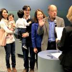 Surrounded by his family, Councilmember Benson Wong is sworn in as Mayor of Mercer Island by City Clerk Deb Estrada on Jan. 7, 2020. Photo courtesy of city communications manager Ross Freeman.