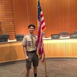 Courtesy photo                                Scouts BSA Troop 624 recognized Eric Liang at an Eagle Scout Court of Honor on January 5, 2020, at the Mercer Island Presbyterian Church.