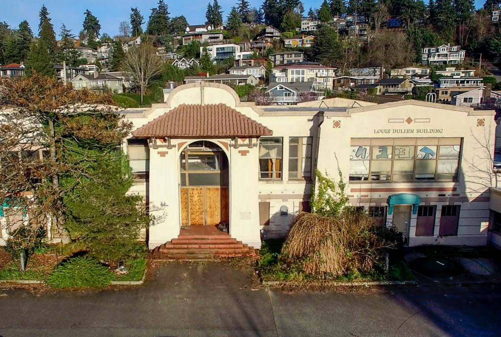Owen Blauman/courtesy photo. A drone picture of the former East Seattle Elementary School building.