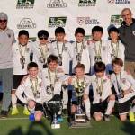The Mercer Island Football Clubs boys 2009 team coached by Aaron Byers won the gold level championship at the Washington Youth Soccer Founders Cup Tournament. Courtesy photo