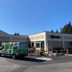 King Countys new Issaquah quarantine location on March 16, 2020. The County is leasing the former Holiday Inn motel as a quarantine site for coronavirus patient. Natalie DeFord / Staff Photo.