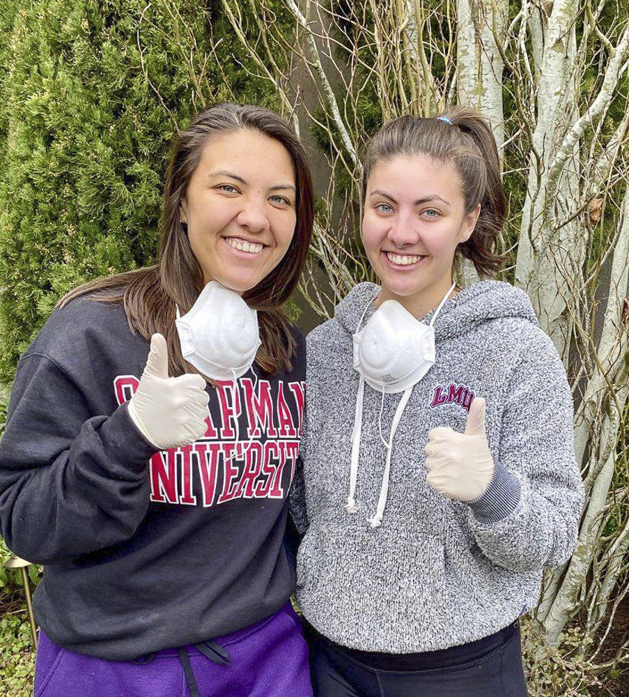 Sisters Natalie Wilson, a graduating senior of Loyola Marymount University, left, and Mackenzie Wilson, graduating senior of Mercer Island High School. Courtesy photo