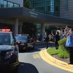 Federal Way police kicked off the parade, followed by a convoy of other first responder agencies. Olivia Sullivan/staff photo