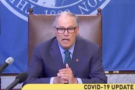 Screenshot from Gov. Jay Inslees announcement May 1, 2020.